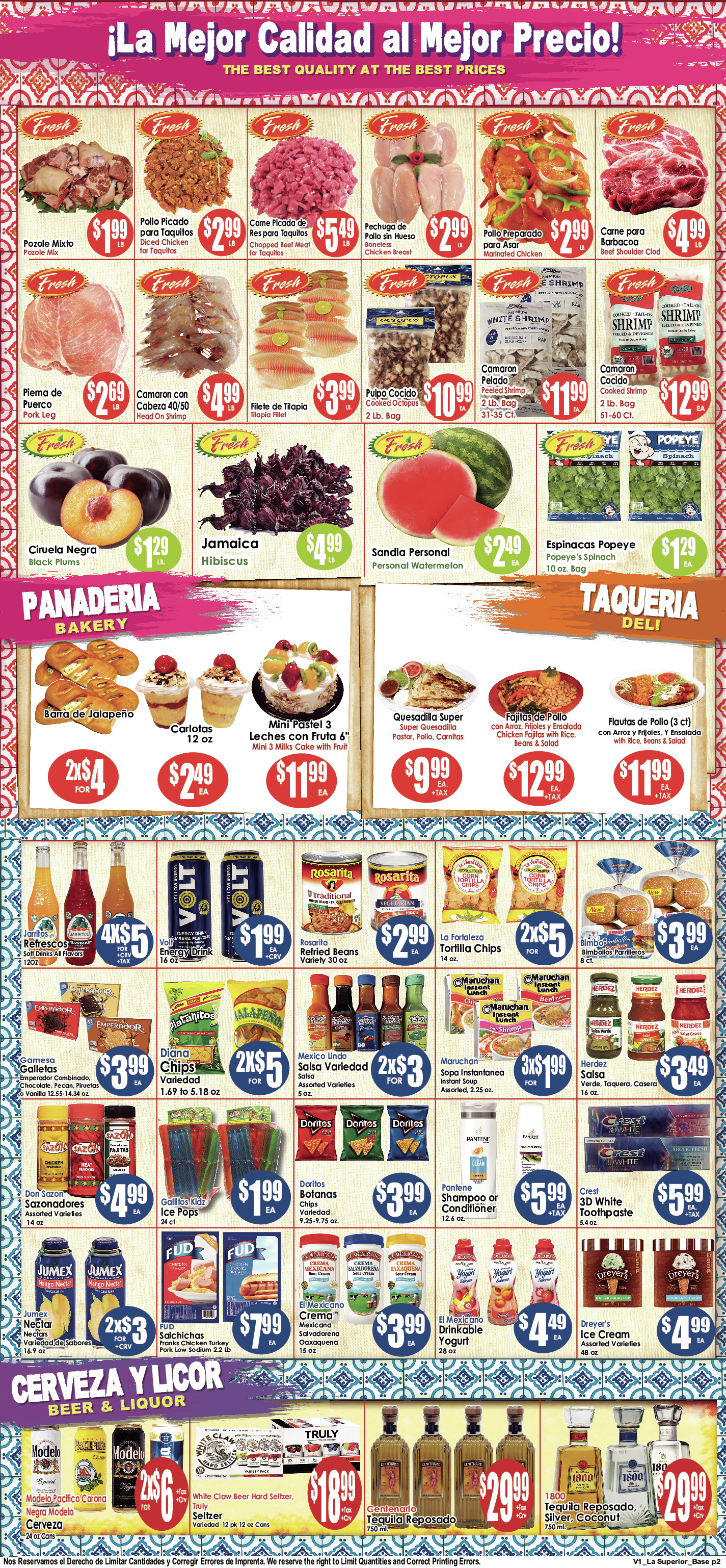 Weekly AD 2 Page. valid thruogh 07/24/2024 - 07/30/2024