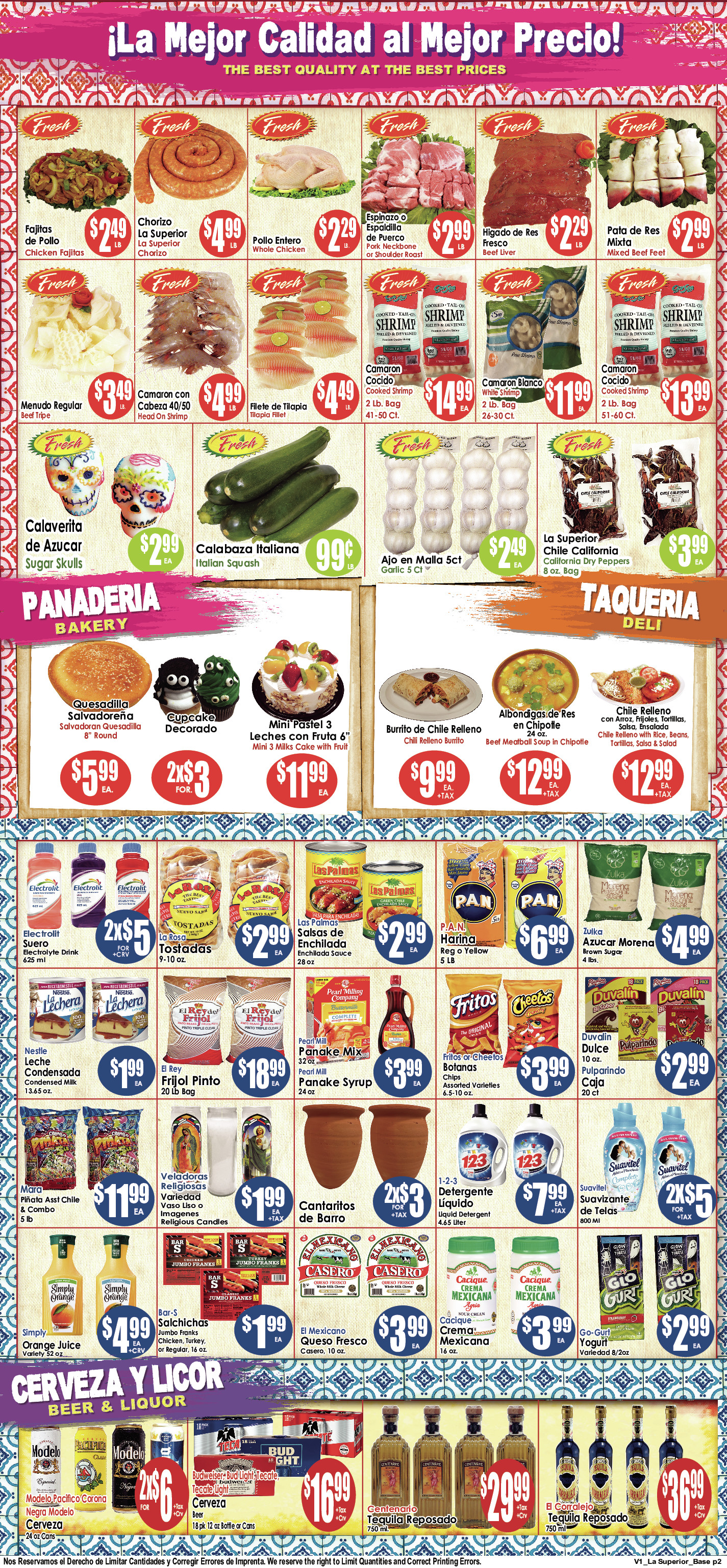 Weekly AD 2 Page. valid thruogh 10/23/2024 - 10/29/2024